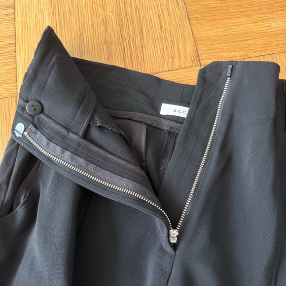 A.L.C. Size 6 Black Pants Flare Work Suit Career Professional Center Seam - Picture 5 of 10
